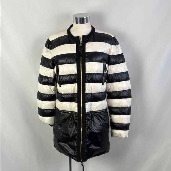 Slavatore Ferragamo Black White Reversible Puffer Jacket